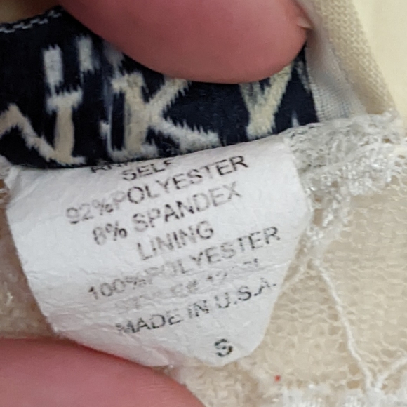 White Lace Multilayer Tank Top - Size S - Picture 6 of 6